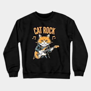 Cat rock Crewneck Sweatshirt